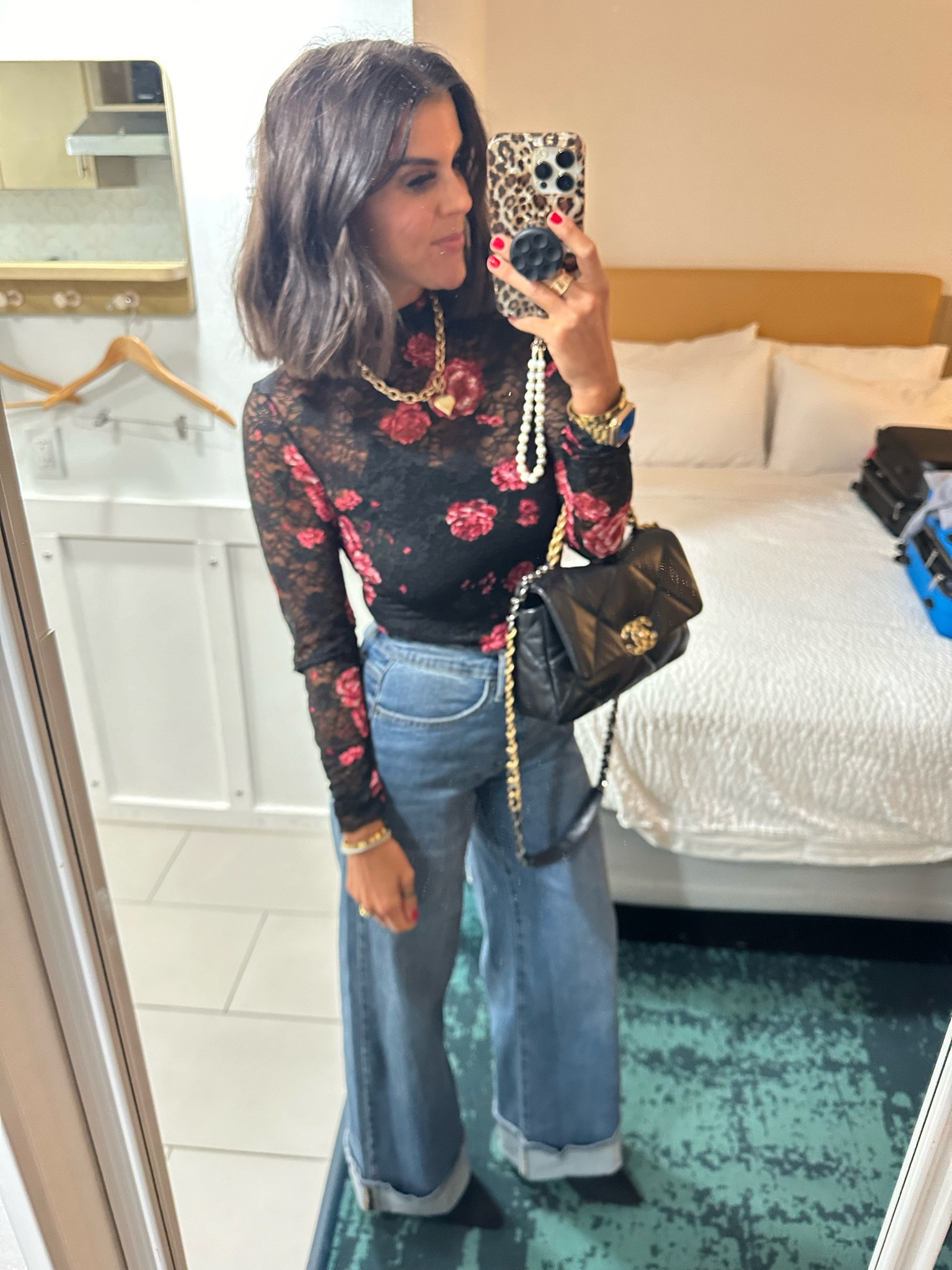 Date night ❤️ size small in Walmart top, size 2 in Walmart jeans. 

#LTKFindsUnder100 #LTKSeasonal #LTKHoliday