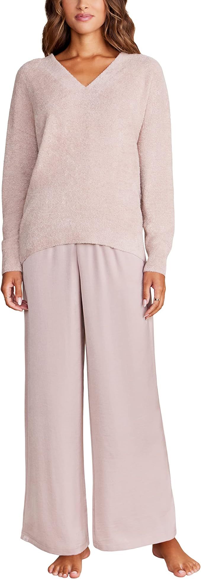 Barefoot Dreams CozyChic Lite V-Neck Seamed Pullover, Women’s Pullover, Great for Gym, Super So... | Amazon (US)