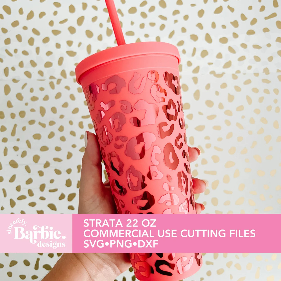 Leopard Print Svg Cup Wrap for Strata 22 Oz Cup Leopard Svg Full Wrap Digital Download - Etsy | Etsy (US)