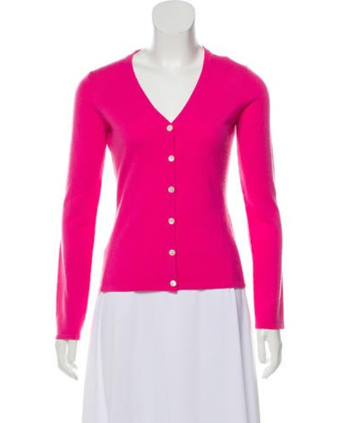 TSE Cashmere Knitted Button Up Cardigan Black | The RealReal