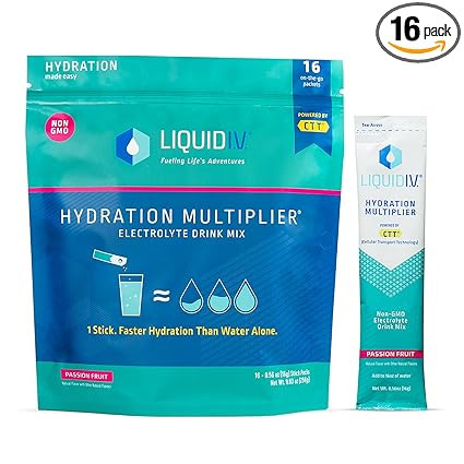Liquid I.V. Hydration Multiplier - Passion Fruit - Hydration Powder Packets | Electrolyte Drink M... | Amazon (US)