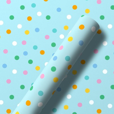 Easter Wrapping Paper 30" x 96", Colorful Polka Dots (1-Roll, 20 Sq. ft) | Target
