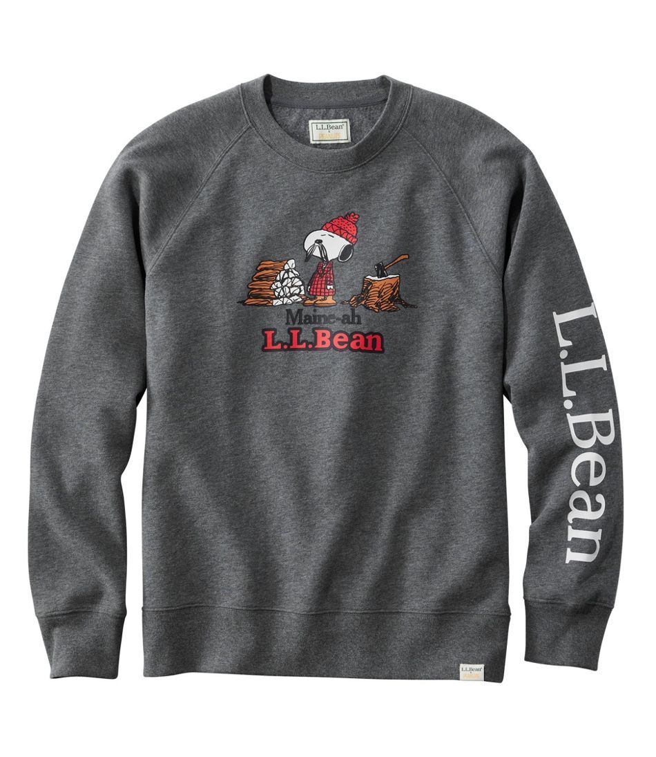 Adults' L.L.Bean x Peanuts Sweatshirt, Crewneck | L.L. Bean