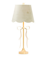 29in Metal Ribbon Scalloped Shade Table Lamp | TJ Maxx