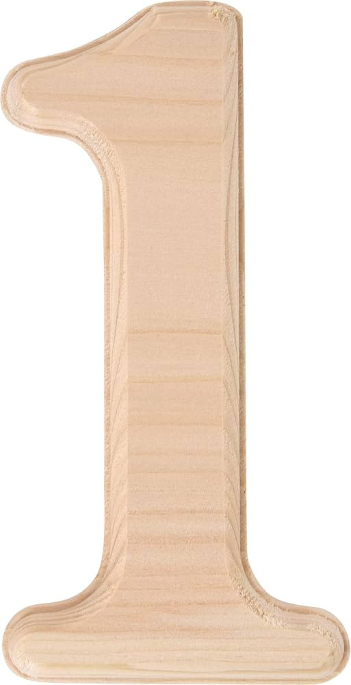 Hillman 847322, 6.5-Inch Pine House Number 1, Wood | Amazon (US)