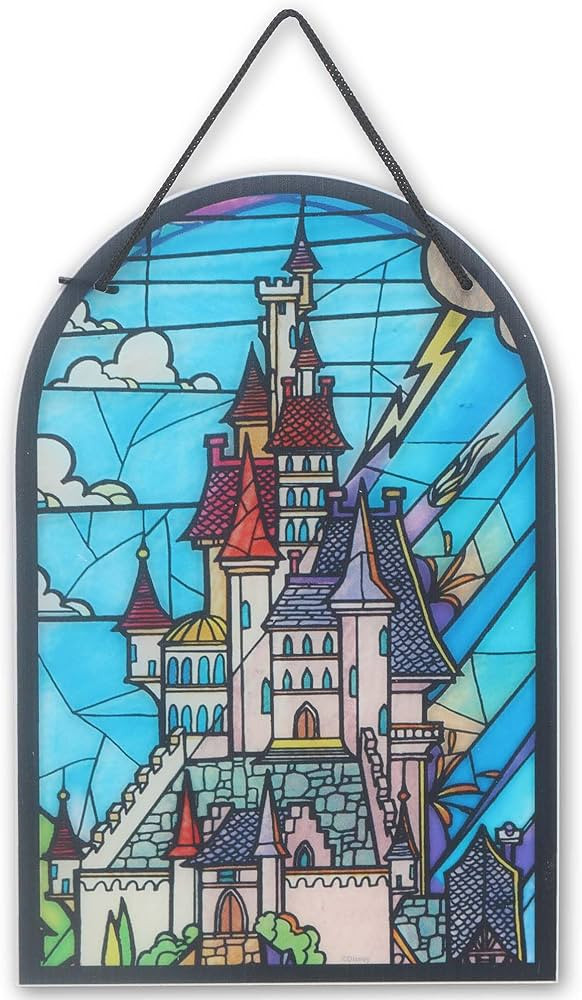 Disney Beauty and the Beast Castle Hanging Acrylic Wall Decor - Beautiful Beauty and the Beast Wa... | Amazon (US)