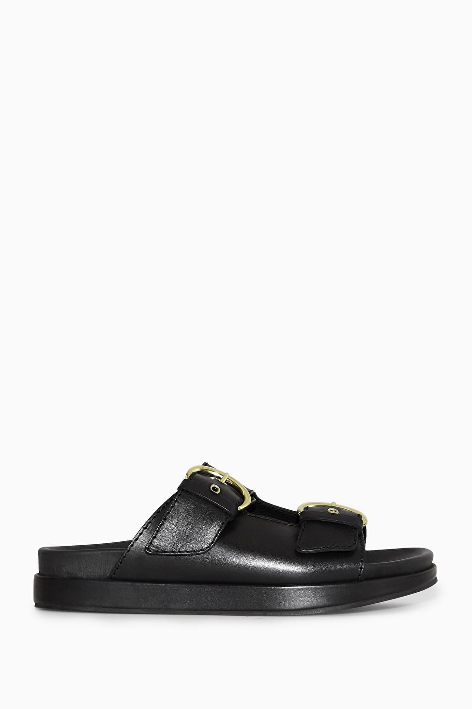CHUNKY BUCKLED LEATHER SLIDES | COS (EU)