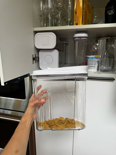 I recently got some new storage options for our pantry, love these cereal containers.

Container store, Oxo pop containers, pantry storage, home organization, pantry organization

#LTKHome #LTKFindsUnder50 #LTKFindsUnder100