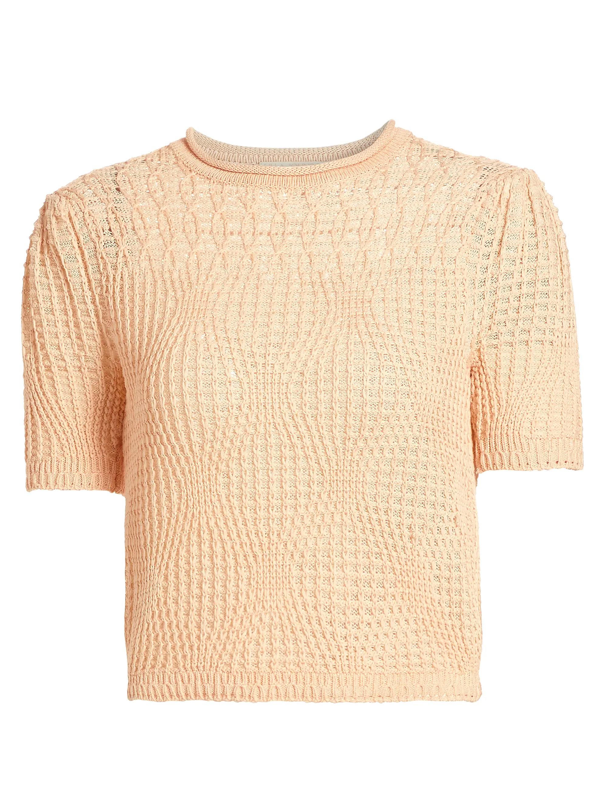 Capri Knit Cotton Short-Sleeve Top | Saks Fifth Avenue