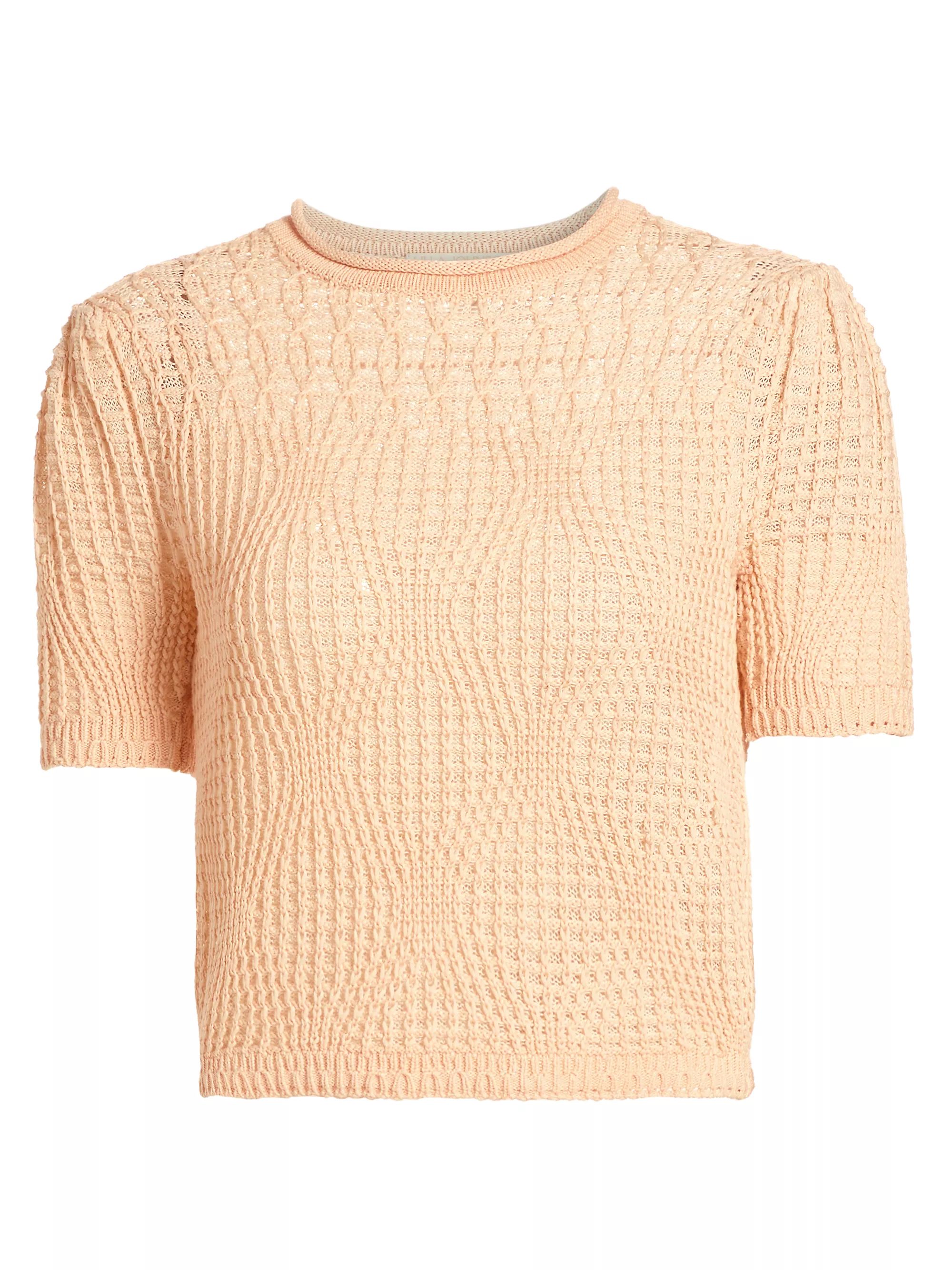 Capri Knit Cotton Short-Sleeve Top | Saks Fifth Avenue