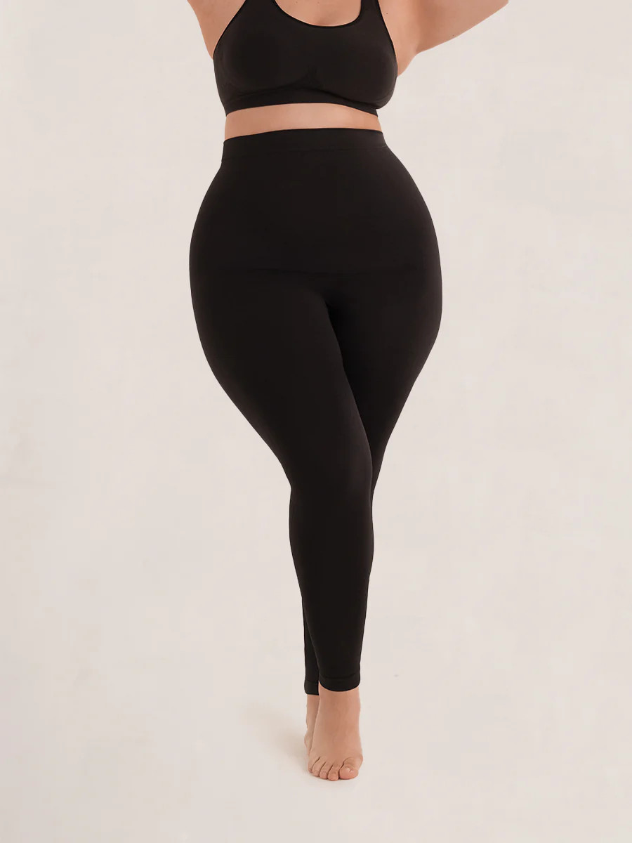 Shapermint Essentials High-Waisted Shaping Leggings Shapewear Black XL | Shapermint