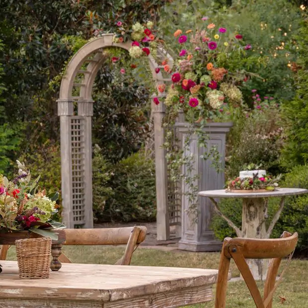 Rustic Metal Garden Arbor | SHIPS FREE | Antique Farm House
