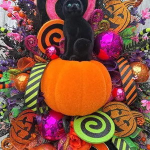 Halloween Wreath With Matching Centerpiece, Fall Centerpiece, Halloween Centerpiece, Pumpkin Wrea... | Etsy (US)