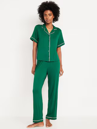 Sunday Sleep Knit Jersey Pant Set | Old Navy (US)