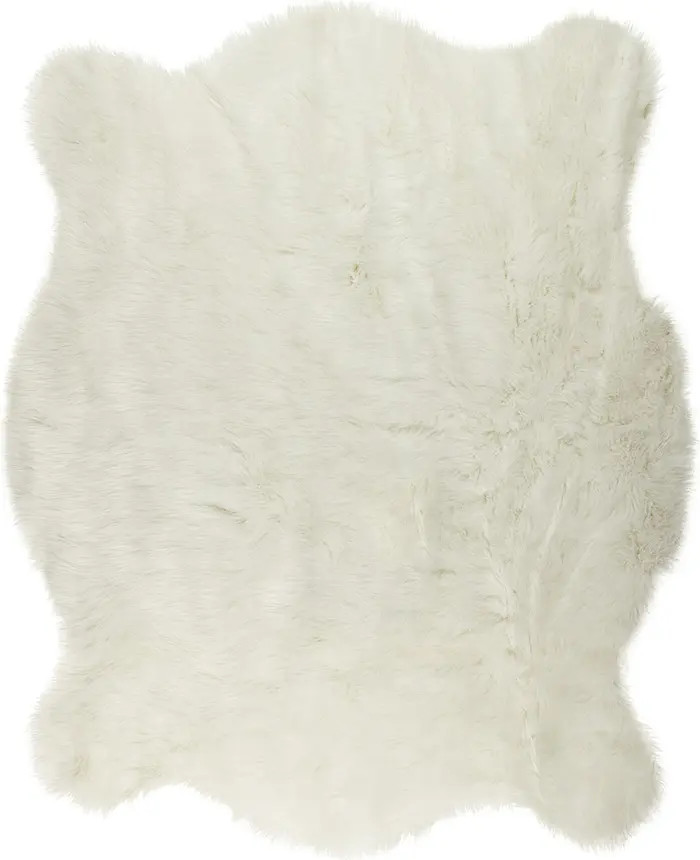 LUXE Faux Hide Rug/Throw - Off White | Nordstromrack | Nordstrom Rack