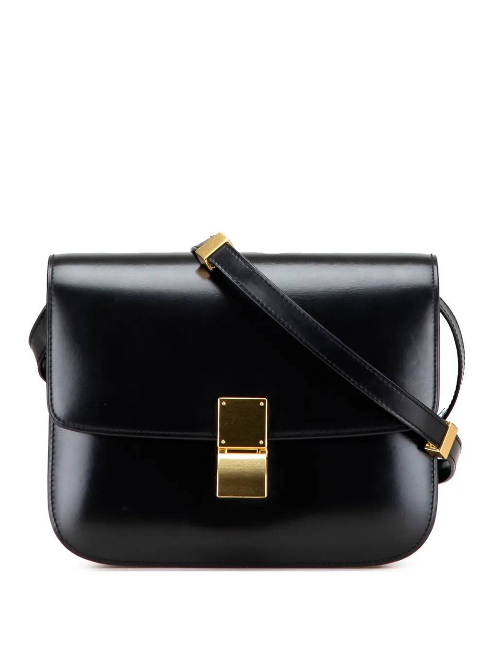 Celine Pre-Owned 2010-2025 Medium Calfskin Classic Box Crossbody Bag | Black | FARFETCH SG | Farfetch Global