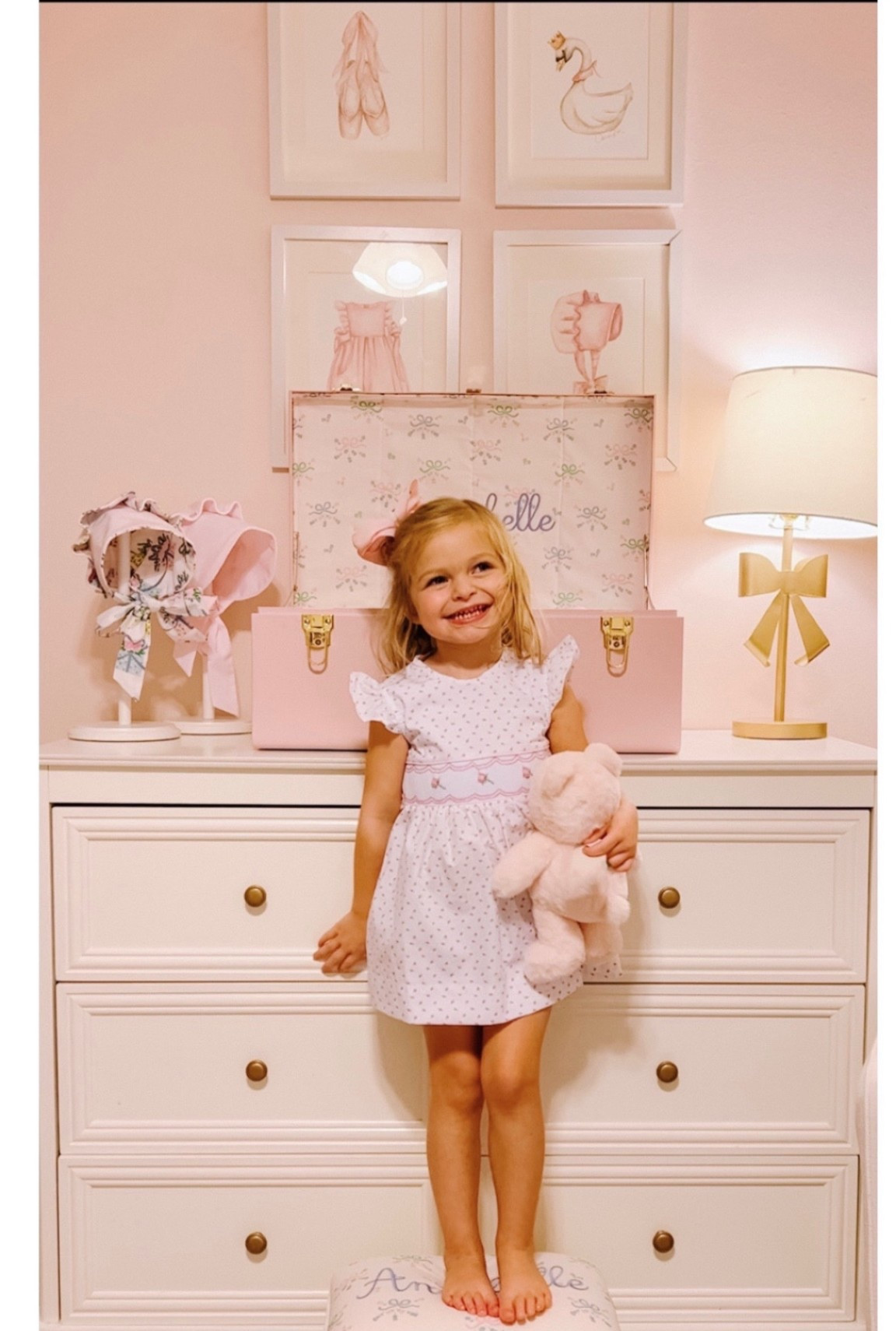 Baby girl big girl room
Petite keep keepsake trunk
Pink nursery
Heirloom trunk 

#LTKFamily #LTKBaby #LTKKids