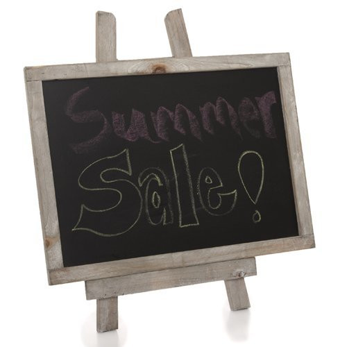 The Lucky Clover Trading Wooden Chalkboard with Easel-Medium Sign, 12 x 16 Inch, Grey | Amazon (US)