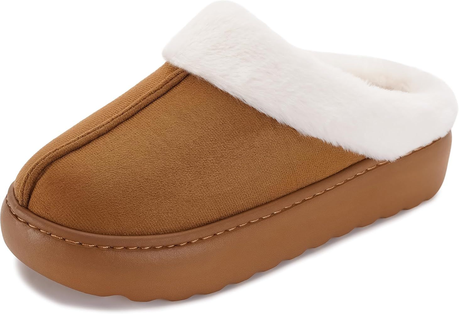 Joomra Women Pillow Warm Slippers Fuzzy House Shoes | Extremely Comfy | Cushion Thick Sole | Amazon (US)