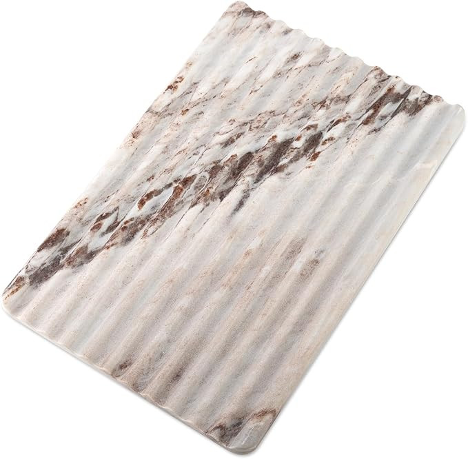 Koville Italian Natural Marble Trays for Decor, Wave-Shape Decorative Jewelry Tray, Stone Vintage... | Amazon (US)