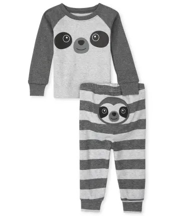 Baby And Toddler Boys Sloth Snug Fit Cotton Pajamas - h/t eclipse | The Children's Place