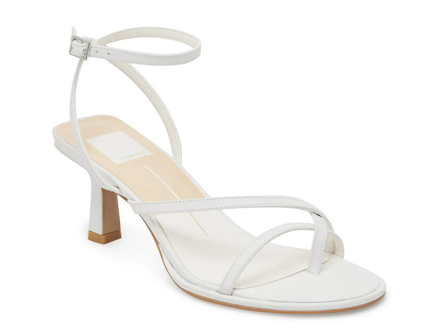 Dolce Vita Morah Sandal | Women's | White | Size 9.5 | Sandals | Ankle Strap | Kitten | DSW
