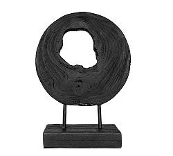 Teak Handcrafted Slice on Stand Decorative Object | Pottery Barn (US)