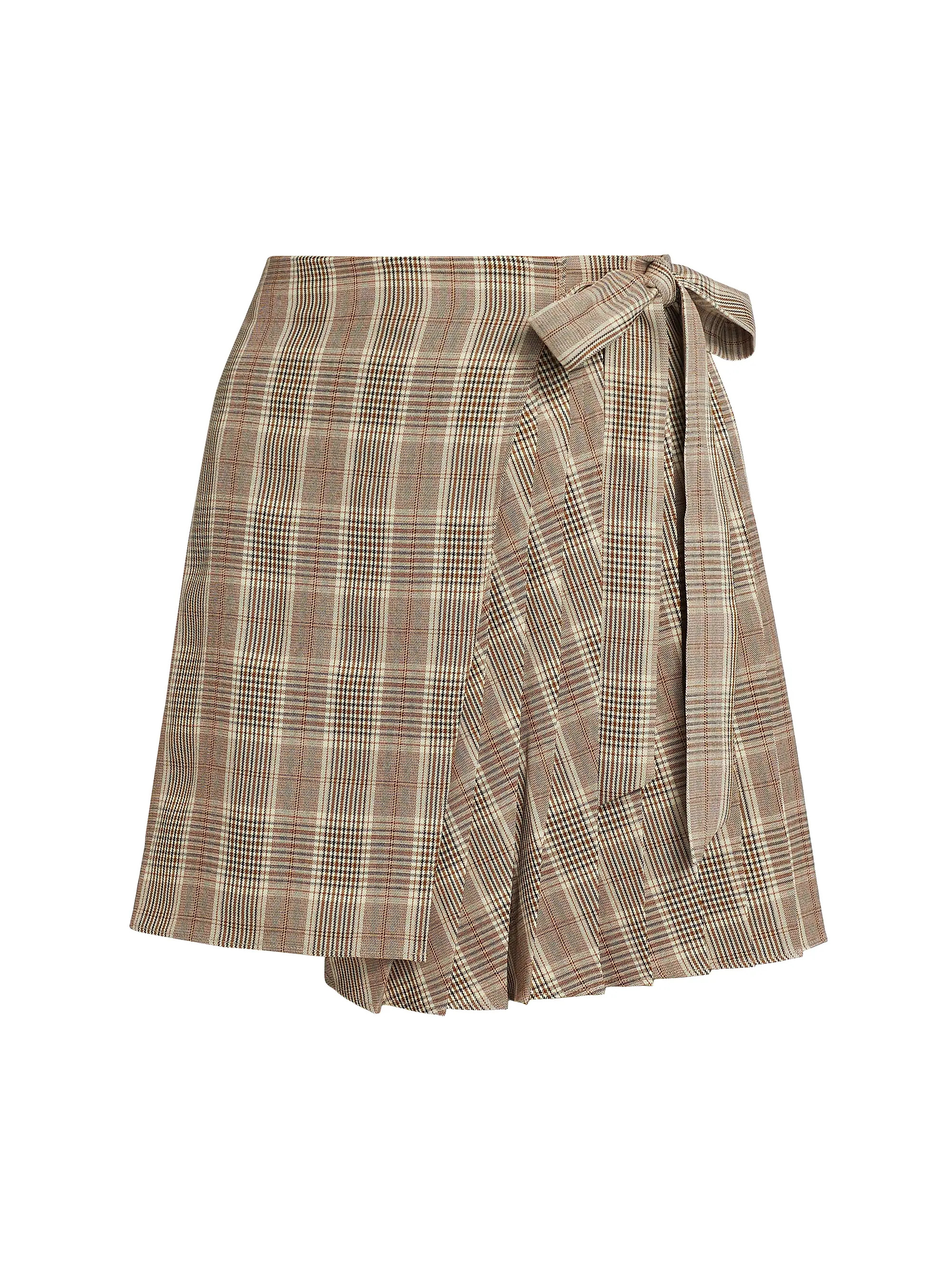Plaid Wrap Miniskirt | Saks Fifth Avenue