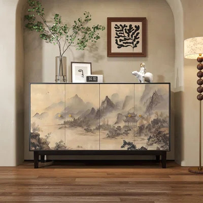 Adreonna 59” Wide Solid Wood Sideboard | Wayfair North America