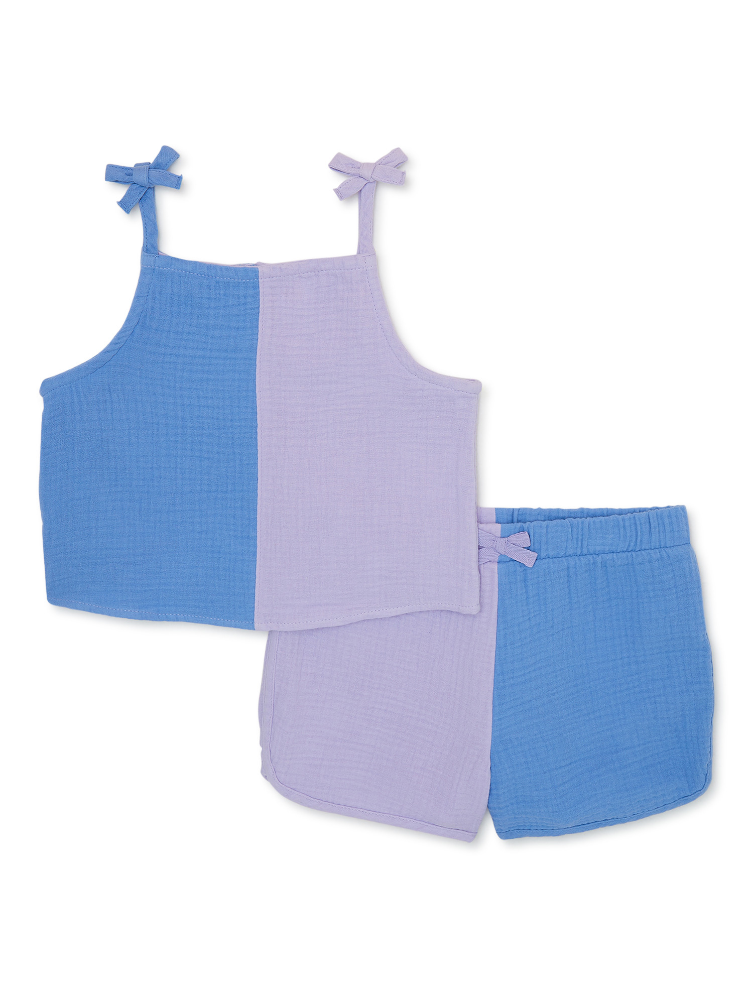 Wonder Nation Girls Top and Short Set, 2-Piece, Sizes 4-18 & Plus | Walmart (US)