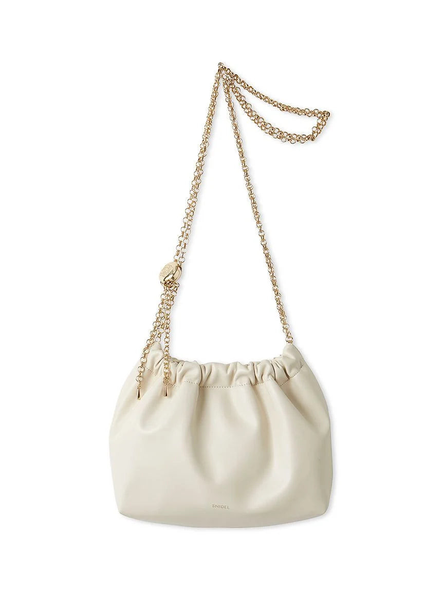Drawstring Chain Bag - F(ONE SIZE) / IVORY | Snidel