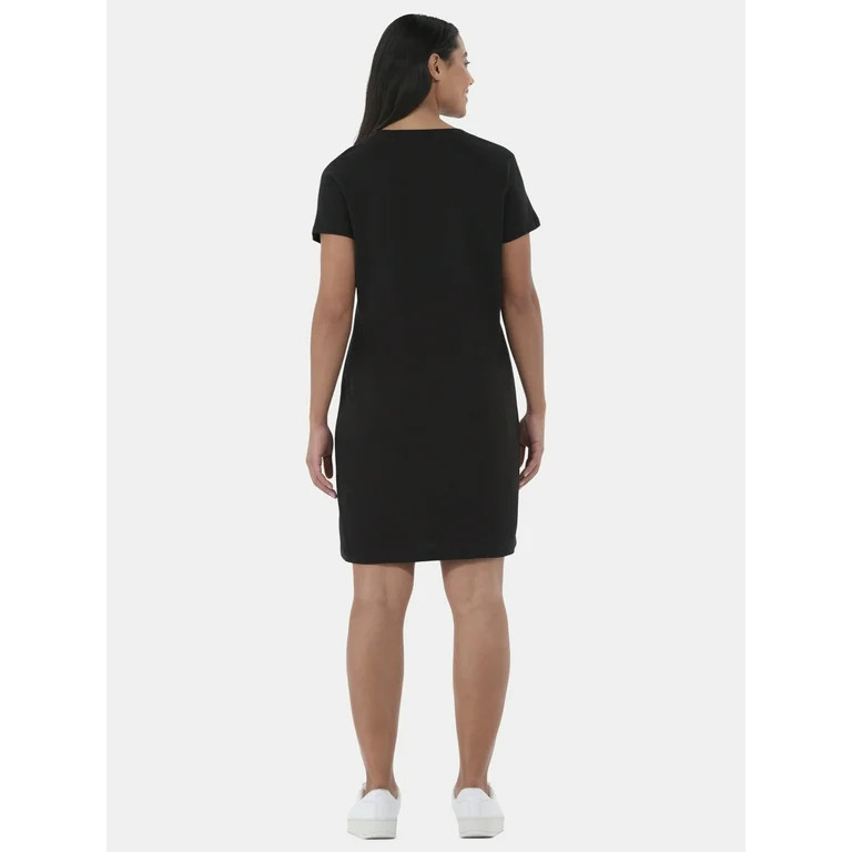Time and Tru Women's Cotton T-Shirt Dress, Sizes XS-XXXL | Walmart (US)