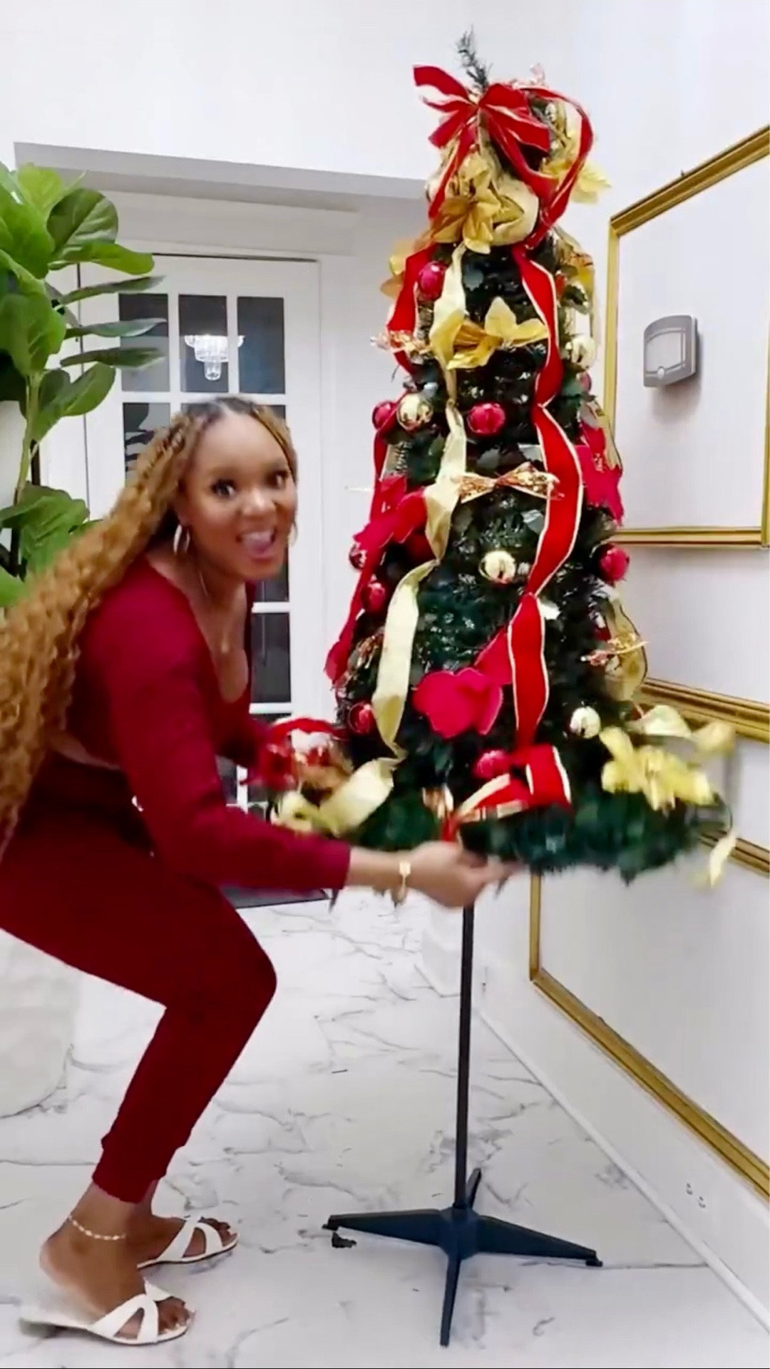 If you’re in the don’t bother me with Christmas decor category, then this Tree is made for you. 
All you need to do is drop it on the stand and call it a day, Lolll🤣

#LTKFindsUnder100 #LTKHome #LTKSeasonal