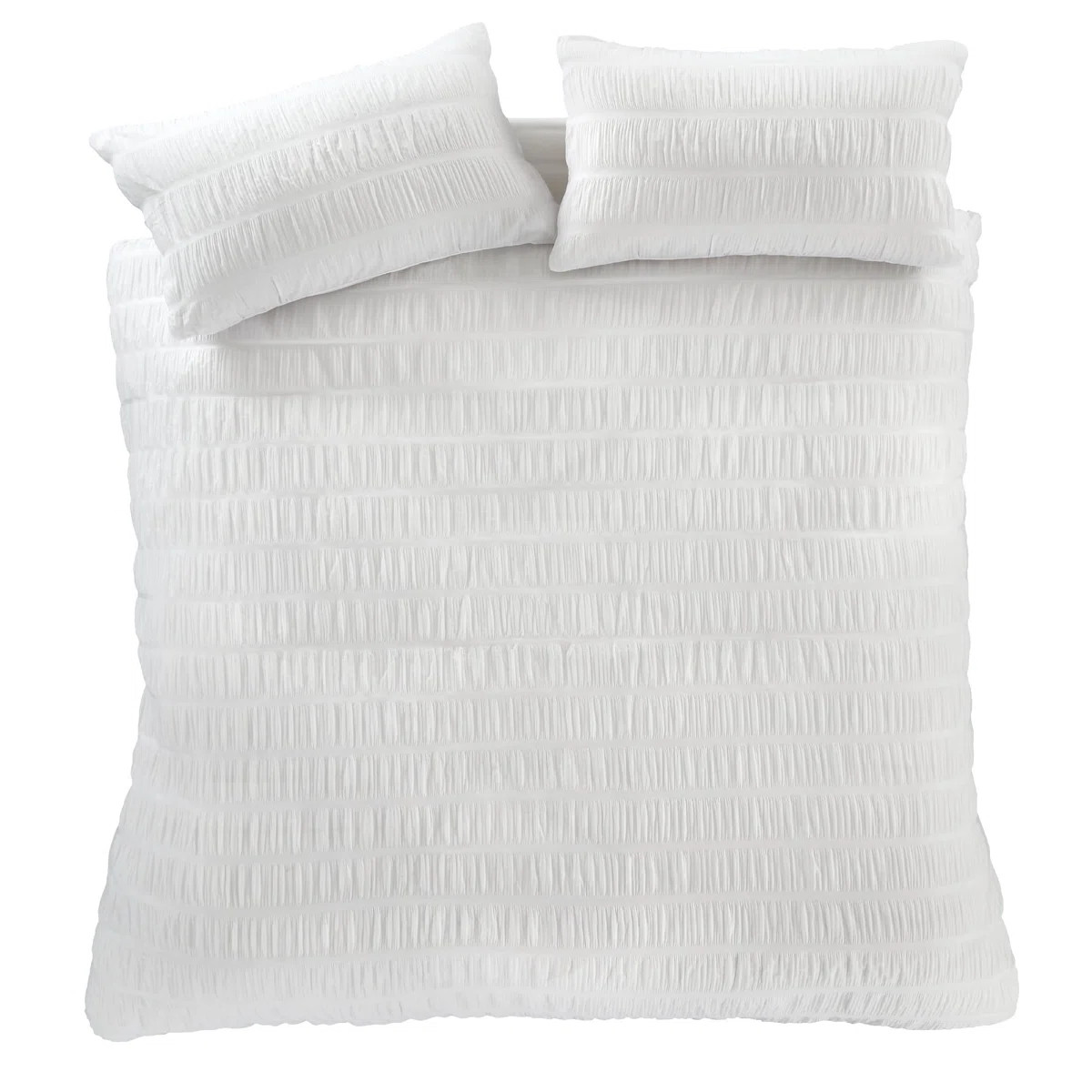 Seersucker Duvet Cover Set with Pillowcases | Wayfair UK