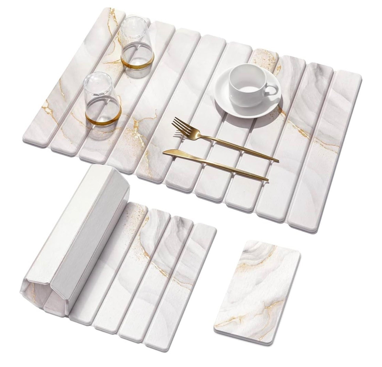 52% off 🎉

2 PCS Large Stone Dish Drying Mat for Kitchen Counter,Quick Dry Stone Dishes Mats,Marbled Water Absorbing Diatomaceous Earth Drying Pad for Countertop Bottles Utensils Cups(Gold White 24"x16"&8"x4"

#LTKSaleAlert #LTKHome