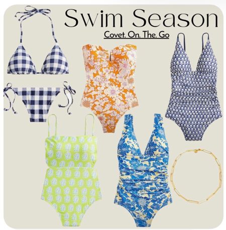 Swim suits, bikini, one piece swimsuit, Jcrew, on sale, summer style
Swimwear

#LTKsalealert #LTKstyletip #LTKswim
