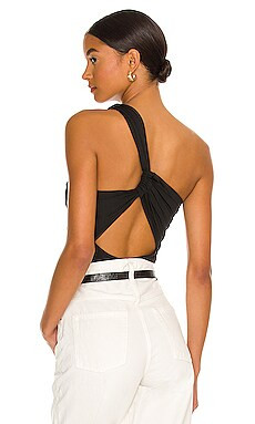 superdown Bailee One Shoulder Bodysuit in Black from Revolve.com | Revolve Clothing (Global)