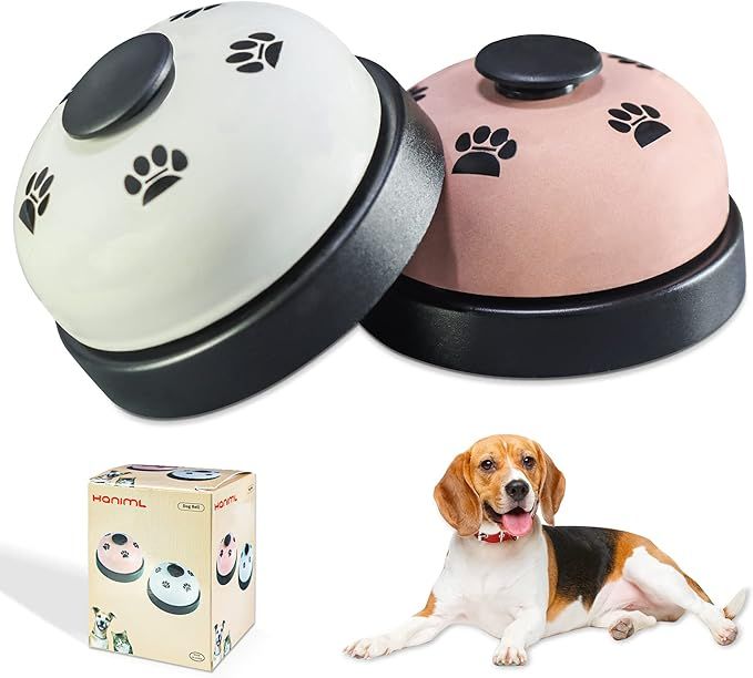 HANIML Dog Training Bell Dog Bell for Door Potty Training Dog Cat Door Bell Set of 2 Dog Cat Pet ... | Amazon (US)