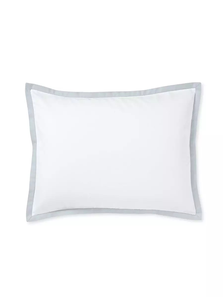 Border Frame Sateen Sham | Serena and Lily