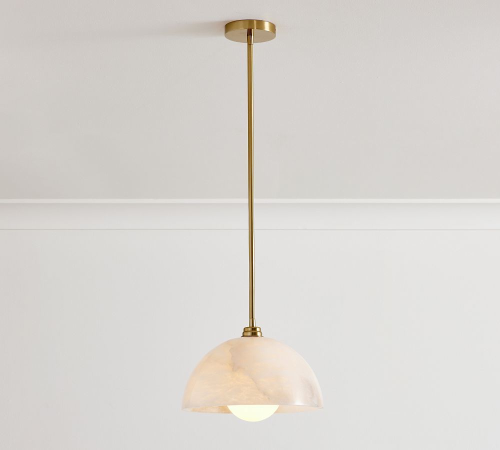 Windham Alabaster Dome Pendant | Pottery Barn (US)