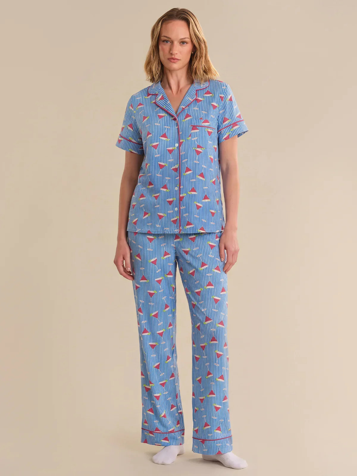 89th & Madison Print Short Sleeve Pajamas Set | 89th + Madison