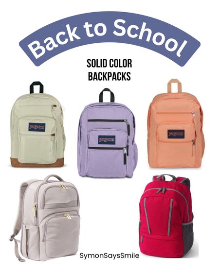 Back to school / solid backpack / neutral backpack / college backpack / book bag / jansport / travel bag 

#LTKkids #LTKBacktoSchool
