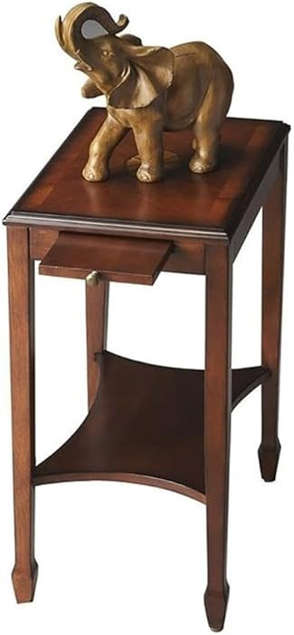 Beaumont Lane Traditional Wood Side Table in Olive Ash Burl/Cherry | Amazon (US)