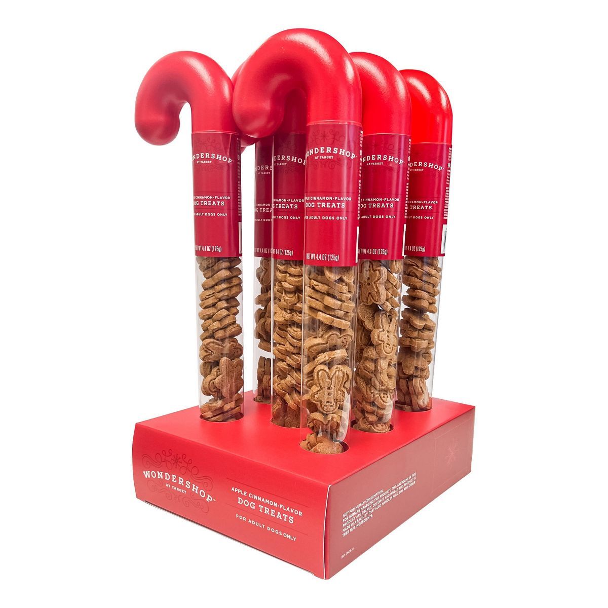 Candy Cane With Apple And Cinnamon Flavored Gingerbread Men Dog Treats - 4.4oz - Wondershop™ | Target