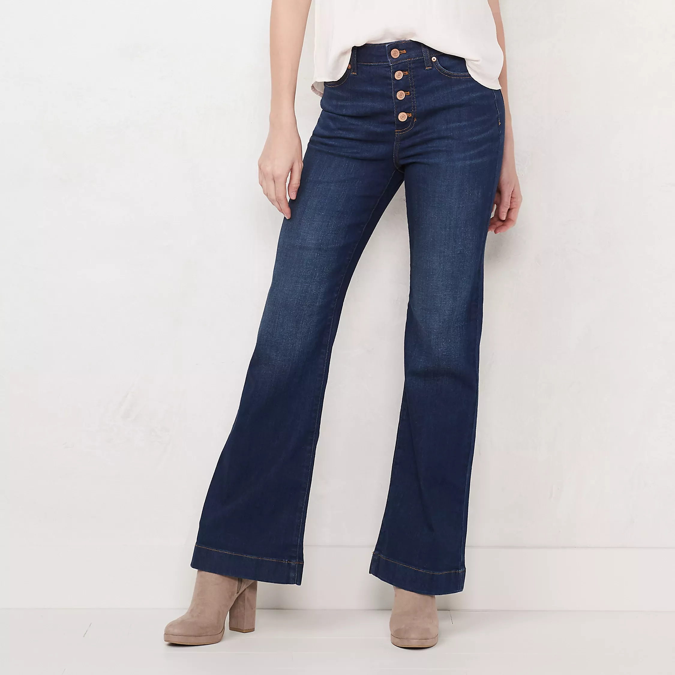 Women's LC Lauren Conrad Feel Good High-Waisted Flare Jeans