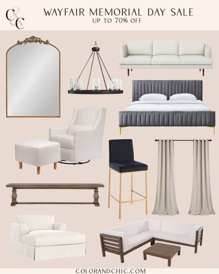 Wayfair Memorial Day Sale with furniture, decor and more on sale for up to 70% off! I love the patio furniture, nursery and dining on sale. 

#LTKsalealert #LTKstyletip #LTKhome