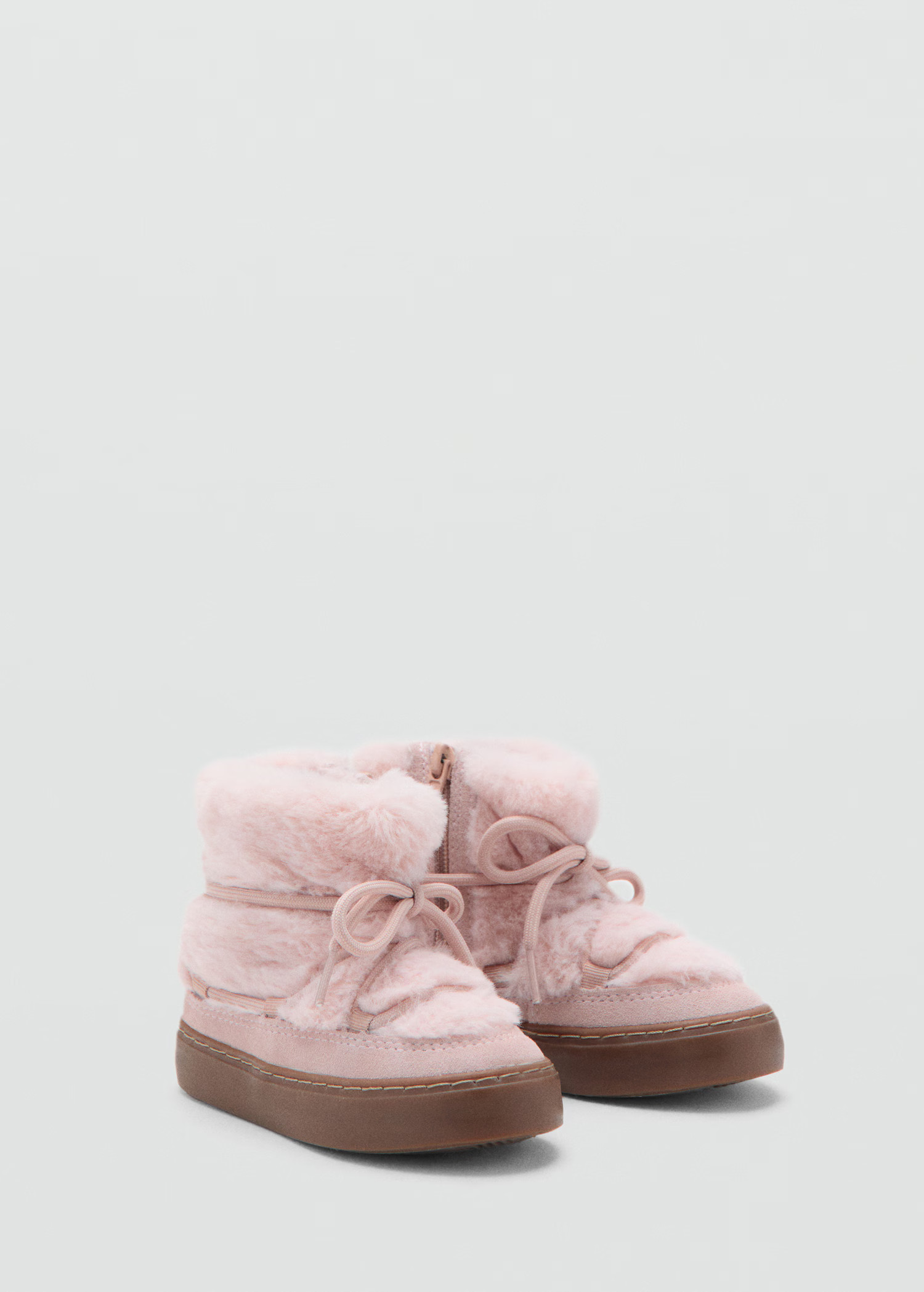 Hair lace ankle bootsCurrent price [£ 42.99 ]£ 42.99Select a colourPastel Pink | MANGO (UK)