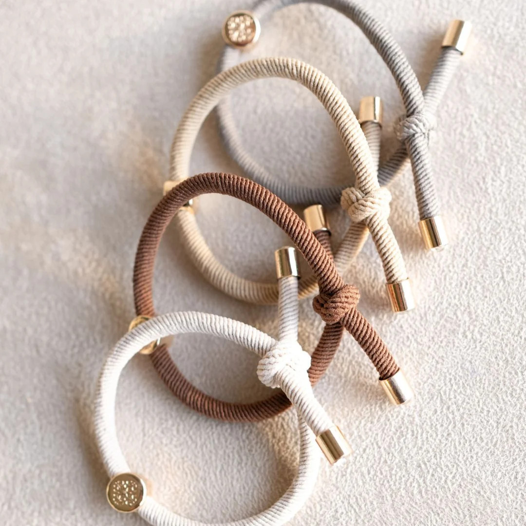 Original Hair Tie Bracelet set of 4- Neutral | Smith and Co. Jewel Design