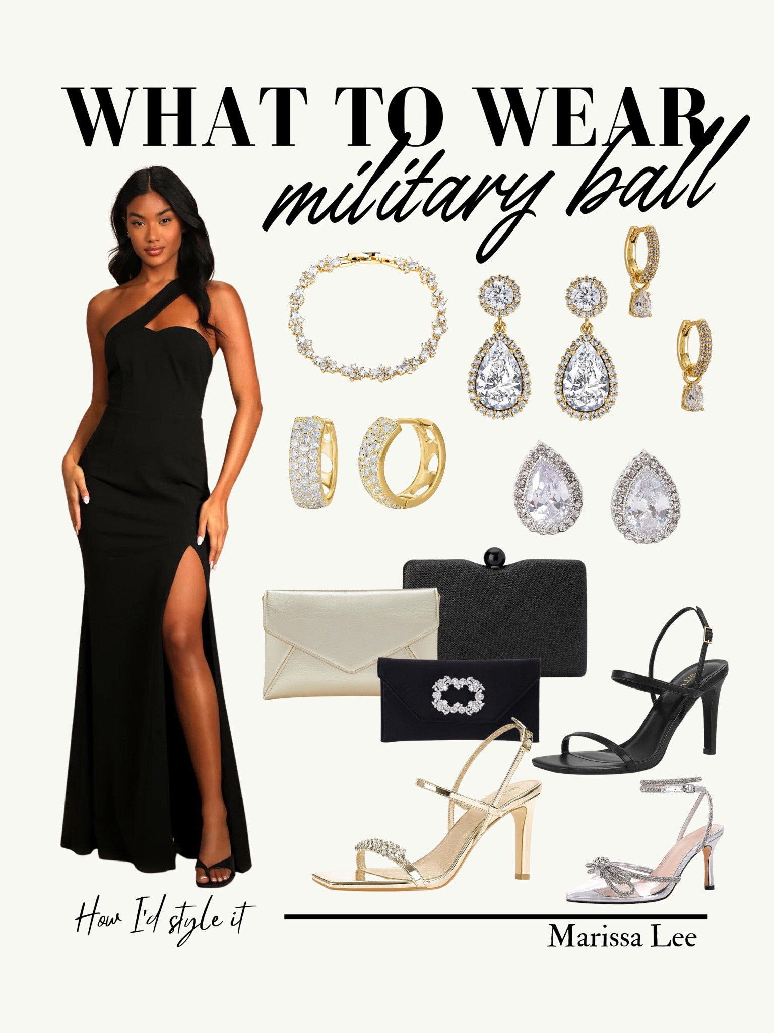 Are you getting ready for the 2023 Marine Corps ball and shopping for formal military ball dresses? Here’s formal black dress inspo and how I’d style it as a military spouse going to the Marine Corps Ball 💕 This look is perfect for a formal wedding, gala, or black tie event  

#LTKwedding #LTKstyletip #LTKshoecrush