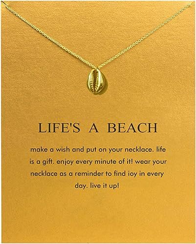 Hundred River Friendship Anchor Compass Necklace Good Luck Elephant Pendant Chain Necklace with M... | Amazon (US)